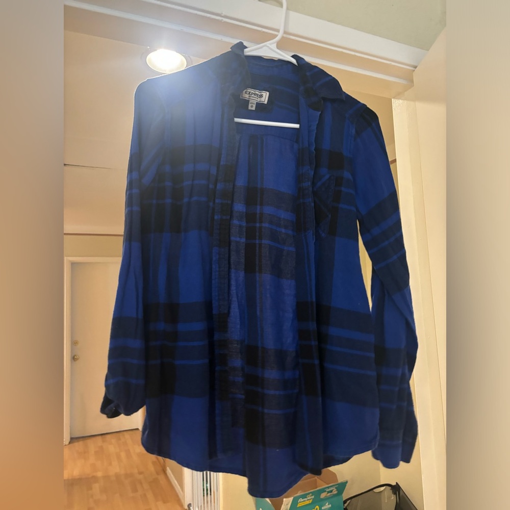 express blue flannel